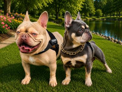 Isabella and Tan French lilac and tan French Bulldogs studs